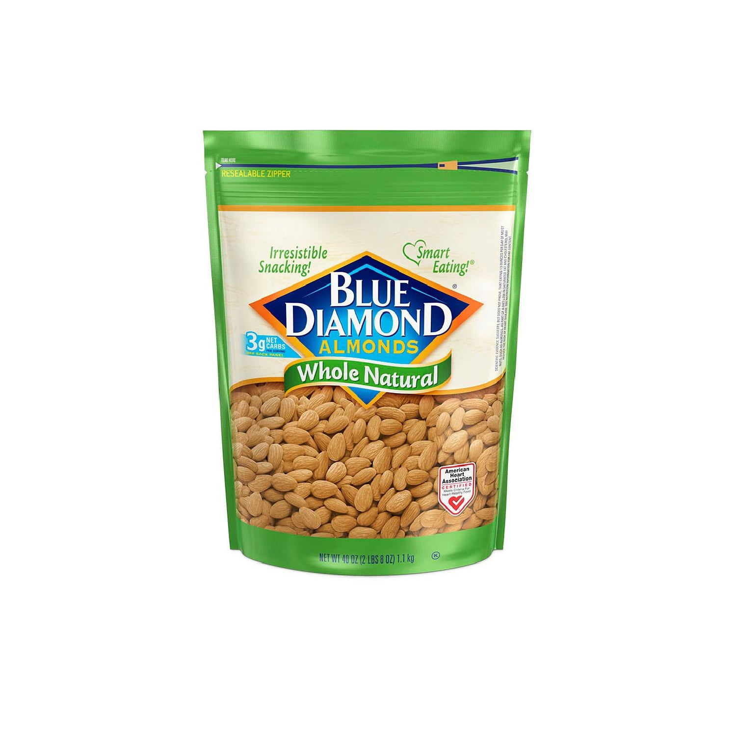 Blue Diamond Whole Natural Almonds (40oz)