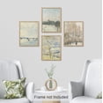 thumbnail image 3 of PixonSign Adhesive Posters Autumn Winter Countryside Lake Forest Wall Arts, Set of 4 Multicolor Pastel Cityscape Canvas Prints, Classic Vintage Wall Décor for Home Decor - 12"x16", 3 of 5