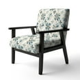 thumbnail image 3 of Designart "Maltese Mosaic" Upholstered Damask Accent Chair and Bohemian & Eclectic Arm Chair - Multiple Color & Pattern, 3 of 7