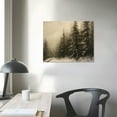 thumbnail image 3 of JRXY  Winter Pine Forest Christmas Painting Nature Art Rustic Landscape Wall Art Framed Canvas Vintage Classic Wall Art Farmhouse Paintings Vintage Wall Art for Home Room Bathroom Decor  16x12in, 3 of 4