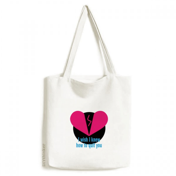 Romantic Film Classical Words Tote Canvas Bag Shopping Satchel Casual Handbag