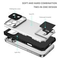thumbnail image 5 of For iPhone 17 Pro Max Hard PC Case with Slide Camera Lens Cover, Military Grade Drop Protection Heavy Duty Shockproof with Multi-angle Kickstand Rugged Case for iPhone 17 Pro Max,White, 5 of 11
