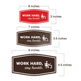 thumbnail image 5 of Signs ByLITA Fancy Work Hard, Stay Humble Sign (Brushed Gold) - Large, 5 of 6
