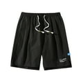 thumbnail image 1 of Owordtank Mens Sports Beach Casual Drawstring Bermuda Shorts Summer with Pockets Running Shorts, 1 of 5