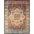 thumbnail image 1 of Unique Loom Isabella High-Low Pile Border Rug 9' x 12' Rectangle Multi/Ivory, 1 of 2