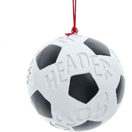 Kurt Adler 2.5 Inch Hollow Soccer Ball Christmas Ornament