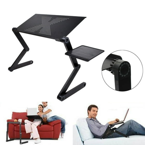 Diy Angle Adjule Notebook Laptop Desk Aluminum Table Stand Bed Mouse Tray