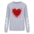 thumbnail image 3 of ameIAEA Valentines Day Sweatshirt Women Crewneck Graphic Pullover Long Sleeve Fall Spring Tops, 3 of 4