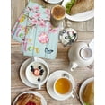 thumbnail image 4 of Happy Easter Kitchen Dish Towels for Drying Dishes Set of 3, Spring Colorful Eggs Butterfly Teal Wood Grain Waffle Weave Microfiber Hand Tea Bathroom Towels Quick Dry & Absorbent Towel 15.7x23.6, 4 of 7
