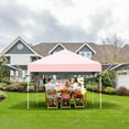 thumbnail image 2 of Patiojoy 10x17ft Pop up Canopy  3 Height Adjustment Folding Tent with Roller Bag Pink, 2 of 10