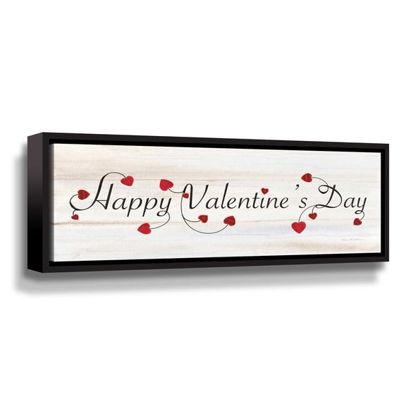 Artwall Rustic Valentine Saying I, Gallery Wrapped Floater-framed Canvas by Kathleen Parr Mckenna