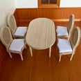 thumbnail image 3 of Sillas Del Comedor 1/12 Mesa de la Casa de Juguetes Y Cuatro Sillas Cocina Decoración Del Comedor Mesa Del Comedor, 3 of 8