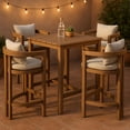 thumbnail image 2 of Meridian Furniture Newport Beige Water Resistant Fabric Patio Bar Stool, 2 of 9