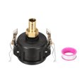 thumbnail image 3 of Unique Bargains IBC Tote Adapter 2' Cam Lock to 20mm Brass Barb Fitting, Drain Adapter Fitting, 3 of 5