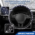 thumbnail image 4 of Skechers Gradient Crystal Steering Wheel Cover, Sparkling Rhinestone Design, Comfortable Non-Slip Grip, Easy Install, Stylish Fit for Cars and SUVs Blue, 4 of 7