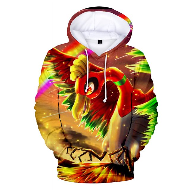 Sudadera con estampado digital 3D de dibujos animados de Pokémon Pikachu para niños, regalo de cumpleaños informal de moda