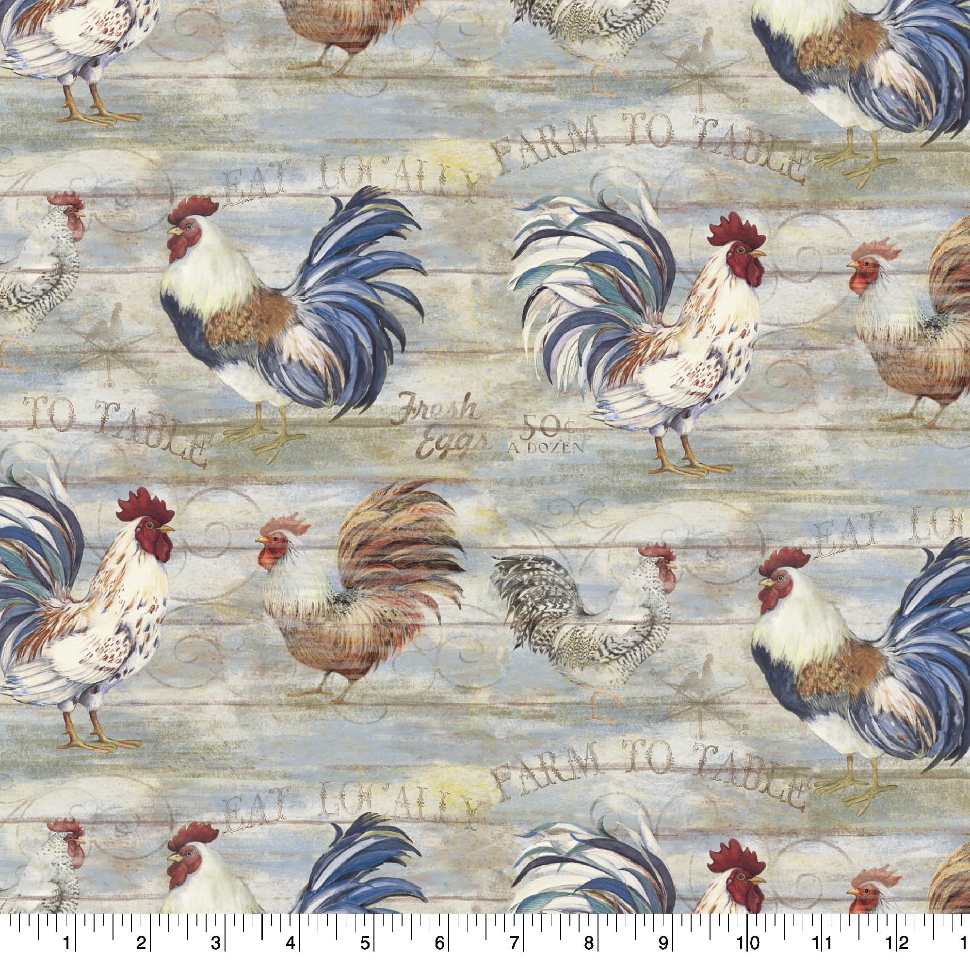 Joann Fabrics 11.75x15.7 rooster Ccx