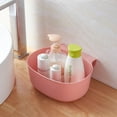 thumbnail image 2 of Hytrove 1Set Door Mount Pink Wastebasket with Large Capacity and Tear Wear Resistance for Household Storage, 2 of 8