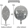 thumbnail image 2 of Austok Disco Ball Balloons,6 Pack,22 Inch 4D Large Mirror Metallic Balloons for Disco Dance Party Supplies Birthday Party Wedding Baby Shower, 2 of 6