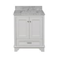 thumbnail image 6 of Nantucket 30" Bathroom Vanity with White Cabinet and Carrara Marble Top, 6 of 6
