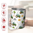 thumbnail image 5 of 12oz Coffee Tumblers Cartoon Tractors Hay Bales White Pattern Stainless Steel Vacuum Insulated Travel Tumbler Coffee Cups Mug with Lid and Straw with Cleaning Brush for Cold & Hot Drinks, 5 of 5