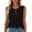 Womens Summer Tops Black, variant on Womens Summer Tops Henley Shirt, Sleeveless Shirts for Women Casual Button Down Crewneck Tank Top Mothers Gifts