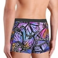 thumbnail image 4 of Kdxio Men's Boxer Briefs with Watercolor Butterflies Print - Comfortable and Breathable Underwear for Everyday Wear, 4 of 7