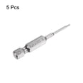 thumbnail image 3 of Unique Bargains H1.5 Magnetic Hex Screwdriver Bit 1/4' Hex Shank 2' Length Screw Driver, 5 Pack, 3 of 5