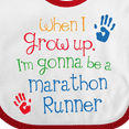 thumbnail image 4 of Inktastic Marathon Runner Future Boys or Girls Baby Bib, 4 of 4