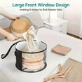 thumbnail image 4 of Large Foldable Hat Storage Box with Reinforced Handle, Transparent Window Double Zipper Hat Storage Organizer, Durable Lightweight Storage Box for Various Hats, 4 of 8