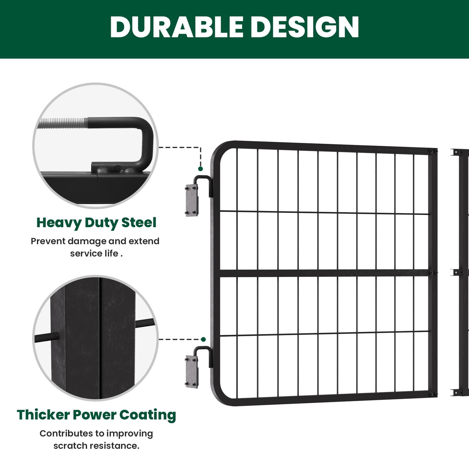 Horse Stall Gates Single Layer directional switches,48x24In Horse Heavy-Duty Stall Door Guards, Stall Fence for Horses Goat Animals Pet