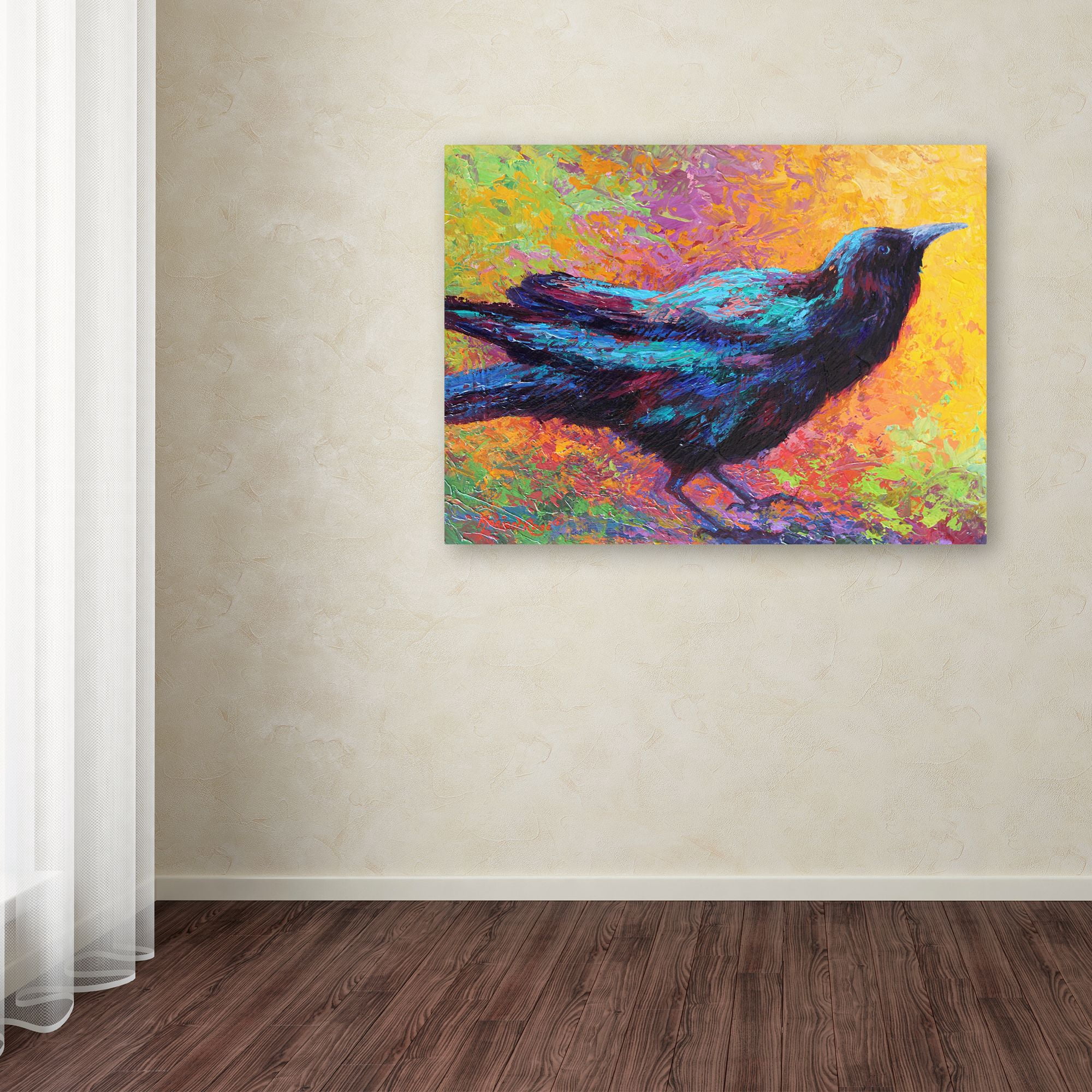 Trademark Fine Art 'Crow 5' Canvas Art by Marion Rose