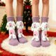 thumbnail image 3 of Calcetines navideños para dormir, bonitos calcetines tridimensionales de lana gruesa y cálida para mujer en invierno., 3 of 3