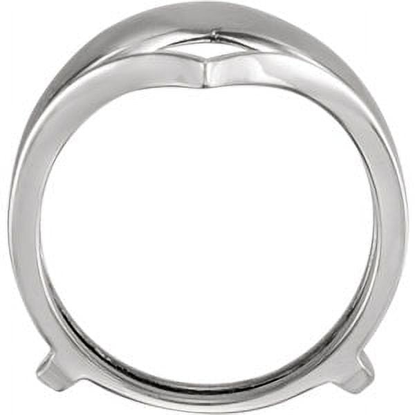 FB Jewels 14k White Gold Metal Ring Guard Size 6