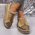 thumbnail image 2 of Women's Platform Fuzzy Casual Shoes Comfortable Plush Rhinestone Lace Up Sneakers Slip On Fluffy Winter Shoes Brown Size 8.5, 2 of 7