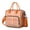Orange-22, variant on Bohemian Leakproof Lunch Bag - Large Insulated Cooler Tote with Four-Layer Thermal Design, Rustic Tribal Folk Patterns, Durable & Stylish for Outdoor, School, Work