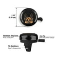 thumbnail image 3 of WIRESTER Bicycle Bell Aluminum Alloy Mini Bike Bell With Ring Horn Accessories for Adults Men Women Kids Girls and Boys - Animal Black Tan German Shepherd Dog, 3 of 7