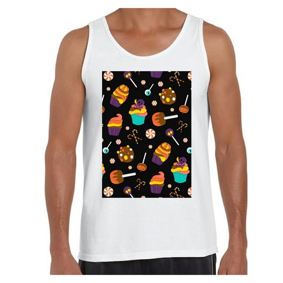 Awkward Styles Halloween Sleeveless Shirt Sweet Candies Tank Top for Men