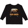 thumbnail image 3 of Inktastic South Dakota Vacation Bear Silhouette Boys or Girls Long Sleeve Toddler T-Shirt, 3 of 5