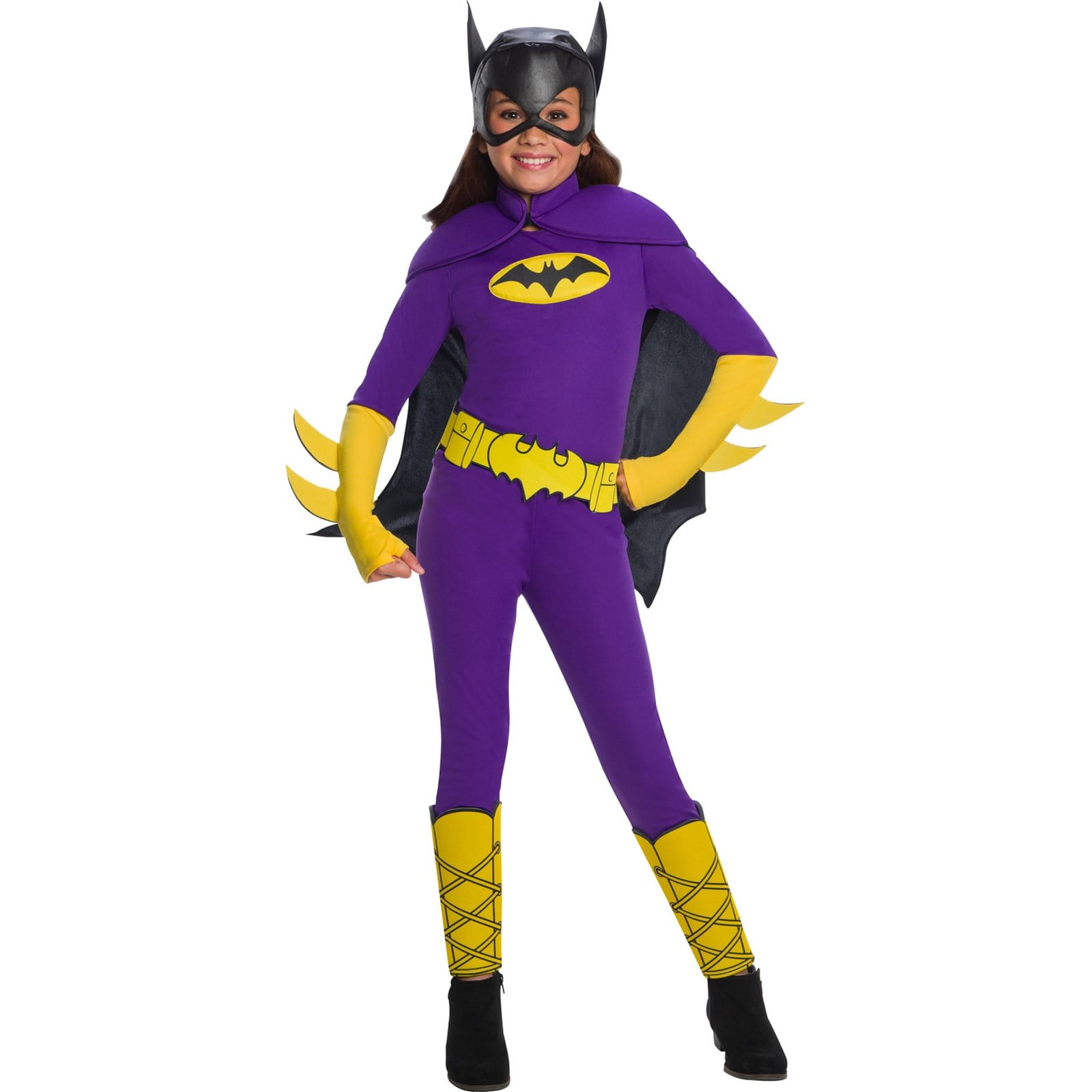 Girls Official Purple Batman Batgirl Book Day Superhero Fancy Dress Costume Kids