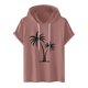 thumbnail image 5 of Camiseta Deportiva de Manga Corta de la Blusa de los Hombres Casual de la Moda Sólida con Capucha, Top Casual para Al Aire Libre, 5 of 7