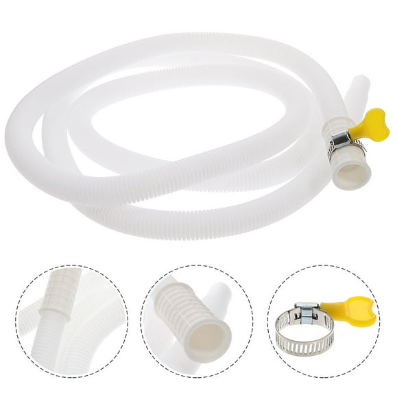 STOBOK White Plastic Drain Hose for Portable Air Conditioner and Semi Automatic Washing Machine Inlet