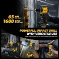 thumbnail image 4 of 2025 DeWalt Lithium Battery Brushless Impact Screwdriver Compact 20V Rechargeable Large Torque Electric Screwdriver Dcf805, 4 of 9