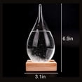 thumbnail image 2 of Deago Storm Glass Weather Predictor, Weather Station Weather Forecaster with Wood Base, Creative Crystal Glass Bottle for Home & Office Decoration, 2 of 8