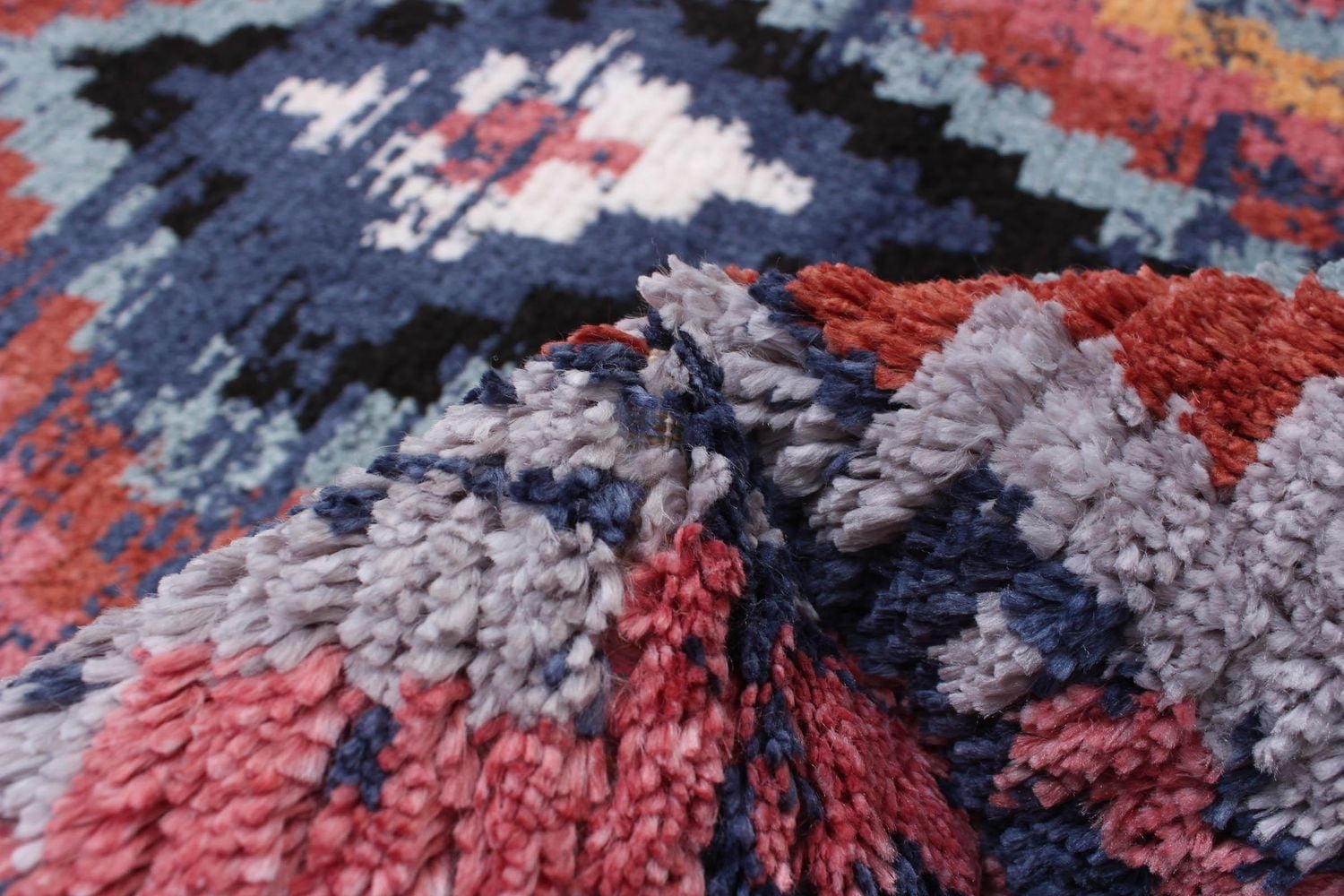 ECARPET Boho Chic Indoor Area Rug, Fluffy Carpet for Bedroom Morocco Casa Collection