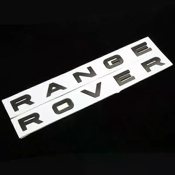 3D ABS Logo Range Rover Letters Sticker Car Front Hood Logo Compatible with Range Rover L320 L322 L405 L494 Vouge Discovery Evoque