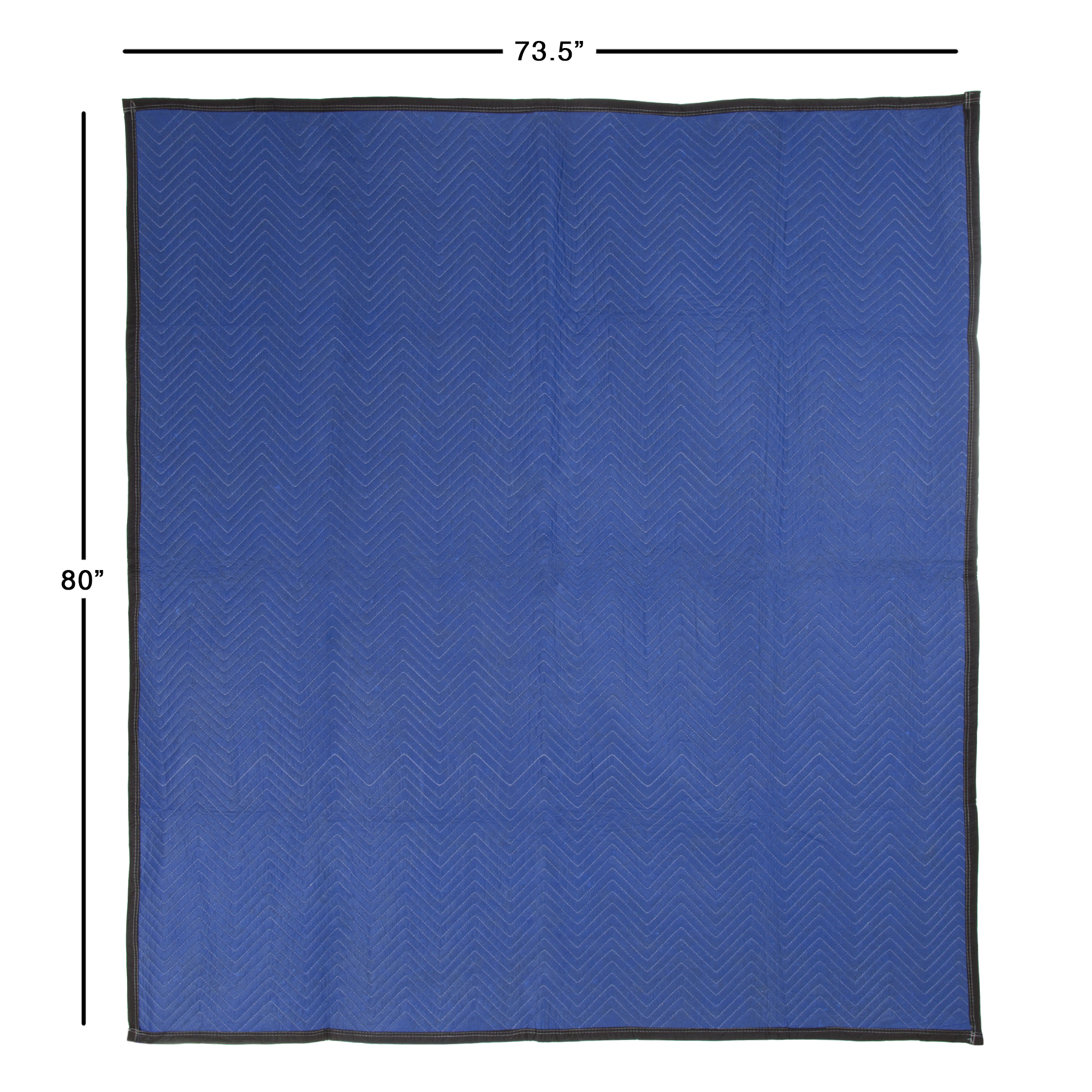 STALWART Cotton-Filled Moving Blanket – Heavy-Duty Drop Cloth to Cover Furniture, Appliances and Cushion Moving Boxes – Blue, 73.5" x 80", Set of 1 - image 2 of 5
