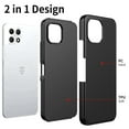 thumbnail image 6 of For T-Mobile REVVL 8 Pro 2025 Rugged Hybrid Dual Layer Shockproof Case TPU + PC Cover [Black], 6 of 7