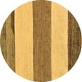 thumbnail image 1 of Ahgly Company Indoor Round Solid Brown Modern Area Rugs, 6' Round, 1 of 4