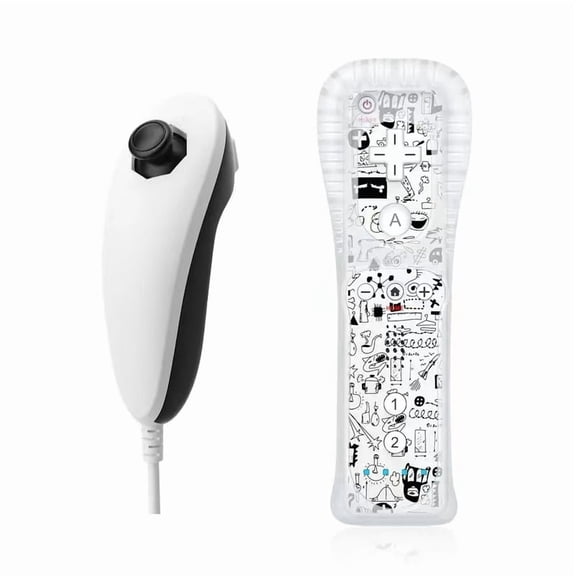 Built in Motion Plus Wireless Remote Nunchuck Controller For Nintendo Wii /Wii U
